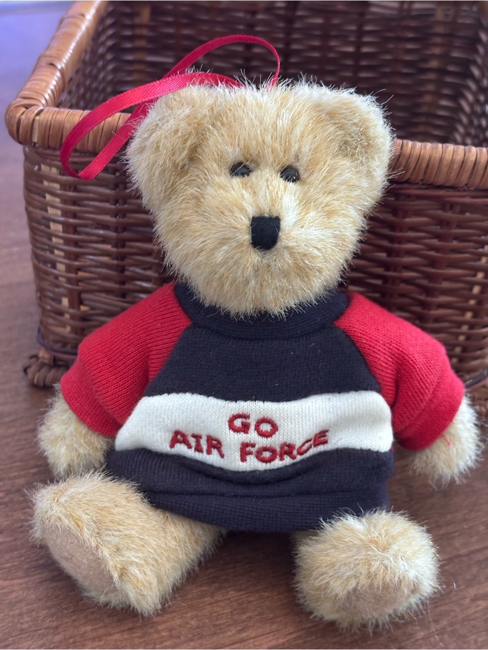 Boyd Bear, Go Air Force Plush Bear - Red, white&blue. CB